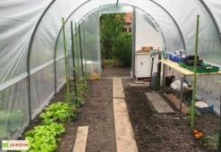 Serre Tunnel Tonneau En Polyéthylène 18 M² - Jardinière 6 X 3 M -Solid || Axi || EXIT TOYS Soldes Boutique serre tunnel jardiniere tonneau polyethylene 3m interieur 2