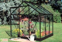 Halls Serre De Jardin En Aluminium Et Verre Popular 66 (3,8 M²) -Solid || Axi || EXIT TOYS Soldes Boutique serre verre aluminium halls popular 66