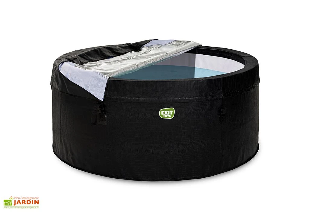 EXIT TOYS Spa Extérieur Rigide Rond 2 Places Ø 165 Cm – Leather Premium Noir 4 EXIT TOYS Spa Extérieur Rigide Rond 2 Places Ø 165 Cm – Leather Premium Noir – Image 2