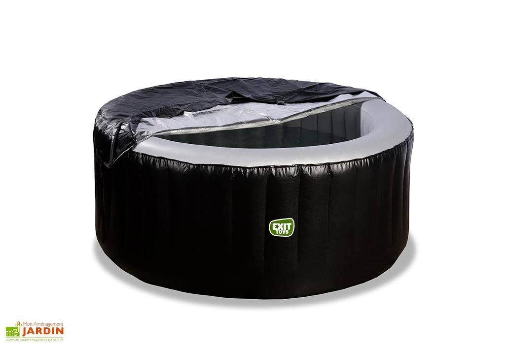 EXIT TOYS Spa Gonflable Extérieur Rond 2 Places Ø 165 Cm – Silver Classic Noir 4 EXIT TOYS Spa Gonflable Extérieur Rond 2 Places Ø 165 Cm – Silver Classic Noir – Image 2