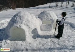 Cabane Pour Enfant Structure Igloo En PEHD ⌀152 Cm – Tinygloo 2 Portes -Solid || Axi || EXIT TOYS Soldes Boutique structure pehd igloo neige jardin tinygloo