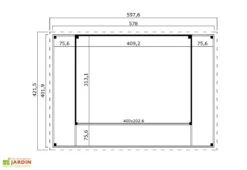 Studio De Jardin En Bois 23,2 M² Ep. 44 Mm – Doméo 4 V2 Plus + Terrasse 7 Studio De Jardin En Bois 23,2 M² Ep. 44 Mm – Doméo 4 V2 Plus + Terrasse -Solid || Axi || EXIT TOYS Soldes Boutique studio jardin habitable bois domeo 4 plus 24m2 plan
