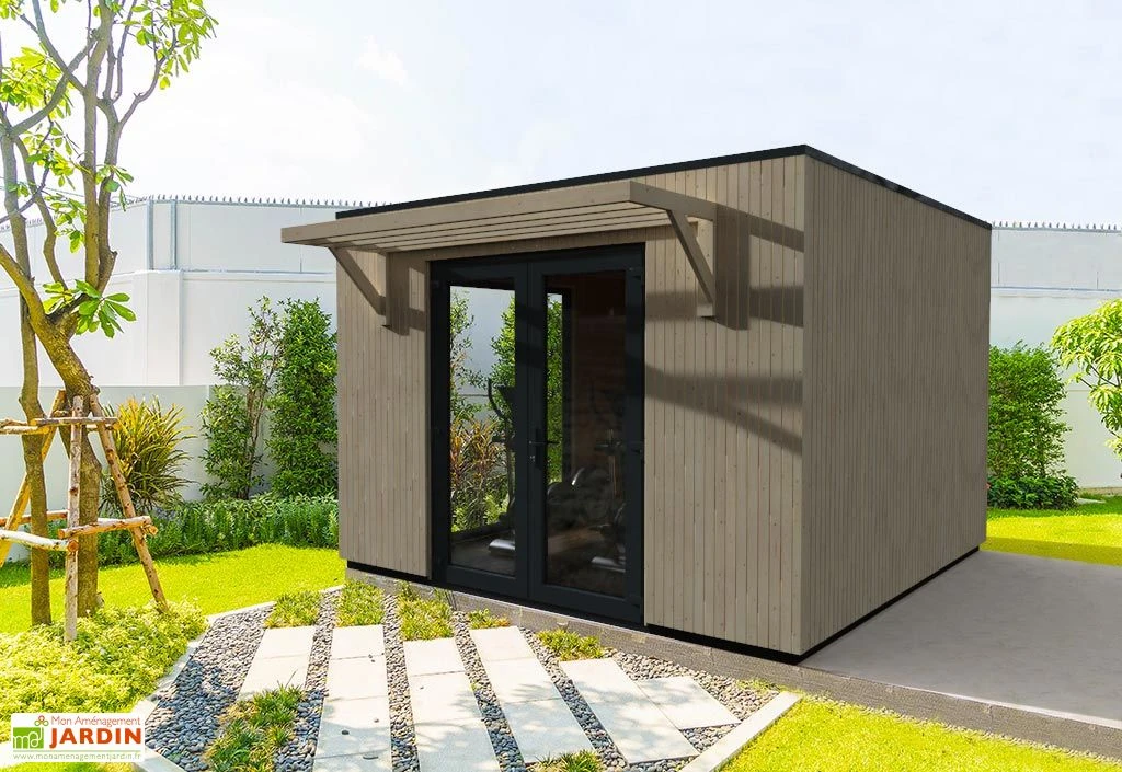 Studio De Jardin Modulable En Bois De Sapin Brut Como 13 M² 3 Studio De Jardin Modulable En Bois De Sapin Brut Como 13 M²