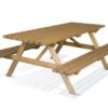 Table De Pique-Nique 200 En Bois Traité Autoclave - 6 Places