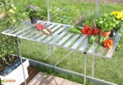 Table Rabattable - Aluminium Laqué Vert