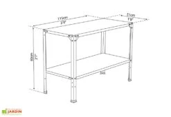 Table De Culture En Acier Galvanisé 50 X 114 Cm -Solid || Axi || EXIT TOYS Soldes Boutique table culture serre jardin acier galvanise palram 1