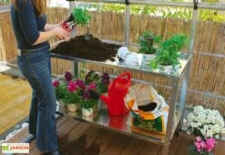 Table De Culture En Acier Galvanisé 50 X 114 Cm -Solid || Axi || EXIT TOYS Soldes Boutique table culture serre jardin acier galvanise palram