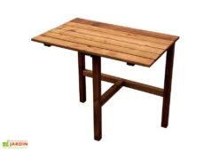Table De Jardin Pliante En Bois Traité - Adapt