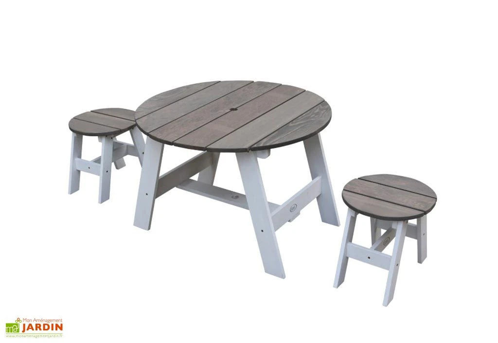 Axi Table Pour Enfant En Bois De Hemlock + Tabourets 4 Axi Table Pour Enfant En Bois De Hemlock + Tabourets – Image 2