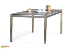 Table De Jardin En Inox Avec Plateau Céramique 200 X 100 Cm – Torino