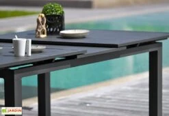 Table De Jardin Miami Avec Rallonge (240/300x100cm) -Solid || Axi || EXIT TOYS Soldes Boutique table jardin aluminium 240cm rallonge automatique 300cm 2