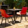 Table De Jardin Pliable En Aluminium Et HPL Sophie Bistro 68 X 68 Cm -Solid || Axi || EXIT TOYS Soldes Boutique table jardin aluminium hpl sophie bistro 68x68cm