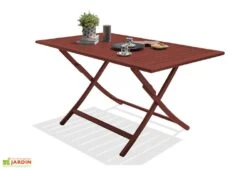 Table De Jardin Pliante Marius 140x80 -Solid || Axi || EXIT TOYS Soldes Boutique table jardin aluminium marius carmin
