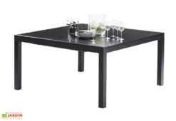 Table De Jardin Extensible WhiteStar En Aluminium Et Verre -Solid || Axi || EXIT TOYS Soldes Boutique table jardin blackstar alu verre extensible