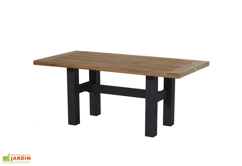 Table De Jardin Bois De Teck Et Aluminium Sophie Yasmani Teak 180 Cm 3 Table De Jardin Bois De Teck Et Aluminium Sophie Yasmani Teak 180 Cm