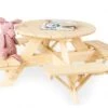 Pinolino Table De Jardin Ronde En Bois Pour Enfant Nicky – 1 Table 4 Bancs 2 Pinolino Table De Jardin Ronde En Bois Pour Enfant Nicky – 1 Table 4 Bancs -Solid || Axi || EXIT TOYS Soldes Boutique table jardin enfant pinolino