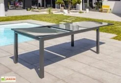Table De Jardin Extensible Aluminium Et Verre Tolede 200/300 Cm -Solid || Axi || EXIT TOYS Soldes Boutique table jardin extensible aluminium verre tolede 200 300 cm 1