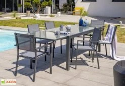 Table De Jardin Extensible Aluminium Et Verre Tolede 200/300 Cm -Solid || Axi || EXIT TOYS Soldes Boutique table jardin extensible aluminium verre tolede 200 300 cm 5