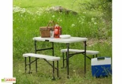 Table De Camping + 2 Bancs En PEHD Lifetime (107x 61x71cm) -Solid || Axi || EXIT TOYS Soldes Boutique table jardin resine pliante 80352 4