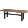 Table De Jardin Bois De Teck Et Aluminium Sophie Yasmani Teak 240 Cm Noir -Solid || Axi || EXIT TOYS Soldes Boutique table jardin teck aluminium noir