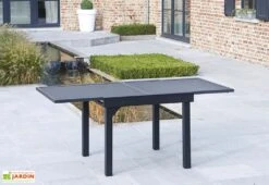 Table De Jardin Extensible Modulo 90x90/180x72cm (l,l,h) 4 Coloris -Solid || Axi || EXIT TOYS Soldes Boutique table modulo 4 8 noir 2