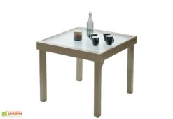 Table De Jardin Extensible Modulo 90x90/180x72cm (l,l,h) 4 Coloris -Solid || Axi || EXIT TOYS Soldes Boutique table modulo 90 180 taupe