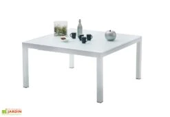 Salon De Jardin Carré WhiteStar : Table Extensible + 8 Fauteuils -Solid || Axi || EXIT TOYS Soldes Boutique table modulo carre whitestar 1