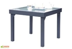 Table De Jardin Extensible Modulo 90x90/180x72cm (l,l,h) 4 Coloris