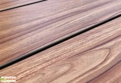 Table De Pique-Nique En Aluminium Vancouver 174 X 210 Cm -Solid || Axi || EXIT TOYS Soldes Boutique table pique nique aluminium imitation bois 210cm 2bancs vancouver 1