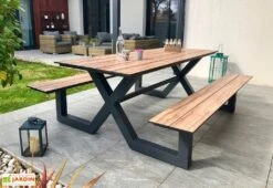 Table De Pique-Nique En Aluminium Vancouver 174 X 210 Cm