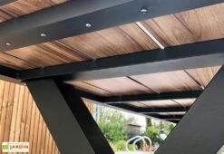 Table De Pique-Nique En Aluminium Vancouver 174 X 210 Cm -Solid || Axi || EXIT TOYS Soldes Boutique table pique nique aluminium imitation bois 210cm 2bancs vancouver 4