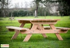 Table De Pique-Nique En Douglas 45 Mm 6 Places Munich -Solid || Axi || EXIT TOYS Soldes Boutique table pique nique bois 6places douglas munich 2