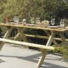 Solid Table De Pique-Nique En Bois Autoclave 200 Cm 28 Mm Picnic -Solid || Axi || EXIT TOYS Soldes Boutique table pique nique bois autoclave 200cm 28mm