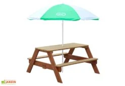 Axi Table De Pique-Nique Pour Enfant En Bois De Hemlock Nick + Parasol