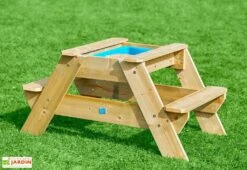 Table De Pique-nique En Bois Pour Enfant Avec Bac à Sable – Early Fun -Solid || Axi || EXIT TOYS Soldes Boutique table pique nique enfant 1