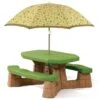 Step2 Table De Pique-Nique Avec Parasol Naturally 2 Step2 Table De Pique-Nique Avec Parasol Naturally -Solid || Axi || EXIT TOYS Soldes Boutique table pique nique naturally umbrella
