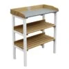 Axi Table De Rempotage En Bois De Hemlock Et Métal - 37 X 76 X 91 Cm -Solid || Axi || EXIT TOYS Soldes Boutique table rempotage bois metal etageres