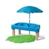 Step2 Table Sable Et Eau Avec Parasol Cascade 41 X 71 Cm -Solid || Axi || EXIT TOYS Soldes Boutique table sable eau parasol cascade 41x71cm