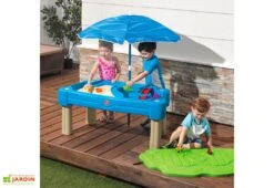 Step2 Table Sable Et Eau Avec Parasol Cascade 41 X 71 Cm -Solid || Axi || EXIT TOYS Soldes Boutique table sable eau parasol cascade 41x71cm 4