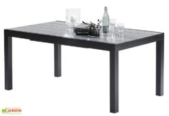 Salon De Jardin HPL Star : Table Extensible + 6 Fauteuils + 4 Chaises -Solid || Axi || EXIT TOYS Soldes Boutique table salon de jardin aluminium hpl 6 10 personnes