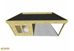 Abri De Jardin En Bois De Pin Traité Avec Auvent – 23,2 M² -Solid || Axi || EXIT TOYS Soldes Boutique toiture bac acier abri jardin bois avec auvent