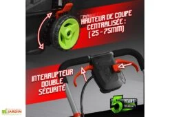 Tondeuse à Gazon Sans Fil PowerShared 2x 20V 34 Cm - Sans Batterie -Solid || Axi || EXIT TOYS Soldes Boutique tondeuse gazon sans fil powershared constructor 3