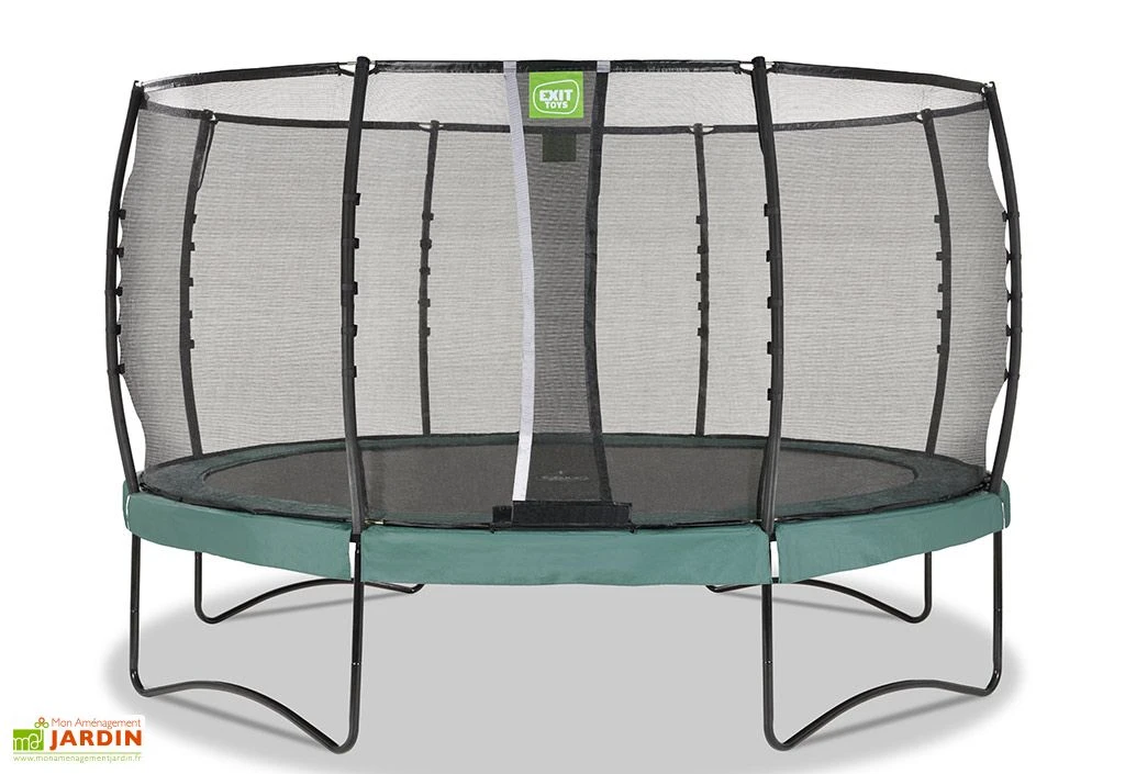 EXIT TOYS Trampoline Rond Sur Pieds Avec Filet De Protection Allure Premium - ø 427 Cm 3 EXIT TOYS Trampoline Rond Sur Pieds Avec Filet De Protection Allure Premium - ø 427 Cm