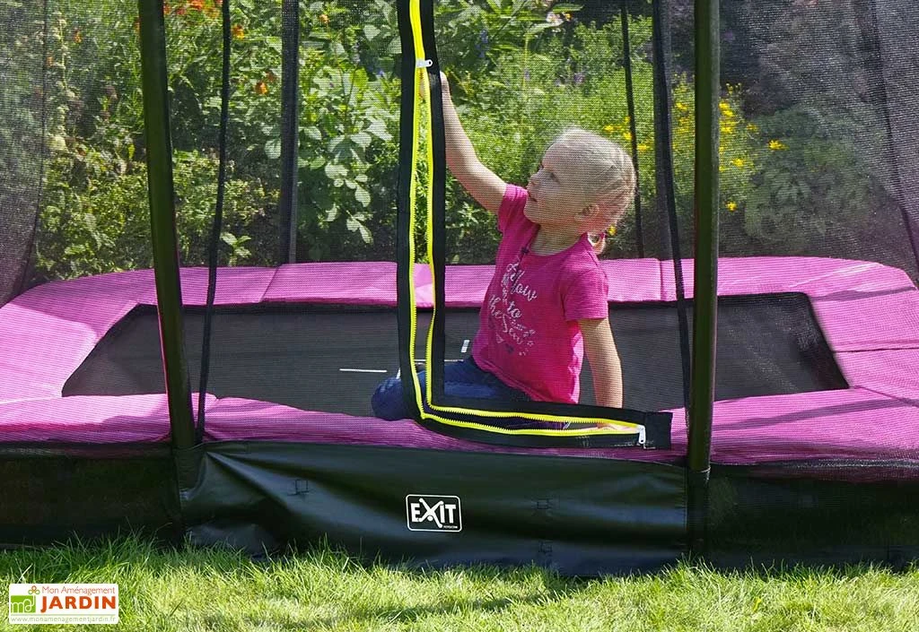 EXIT TOYS Trampoline Enterré Avec Filet Silhouette Inground 153 X 214 Cm 4 EXIT TOYS Trampoline Enterré Avec Filet Silhouette Inground 153 X 214 Cm – Image 2