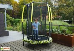 EXIT TOYS Trampoline Avec Filet De Sécurité Tiggy Junior ø140 Cm (Pls Coloris)