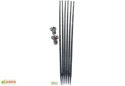 Lot De 6 Tuteurs Avec Attaches 180 Cm - Mikado -Solid || Axi || EXIT TOYS Soldes Boutique tuteurs attaches anthracite