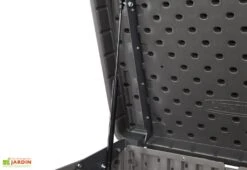 Lifetime Coffre De Rangement Extérieur En Résine Effet Bois - 2407 L -Solid || Axi || EXIT TOYS Soldes Boutique verin couvercle coffre jardin lifetime